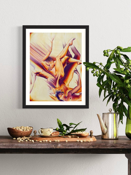 “Sometimes, Always, Never” Original Colored Pencil Drawing