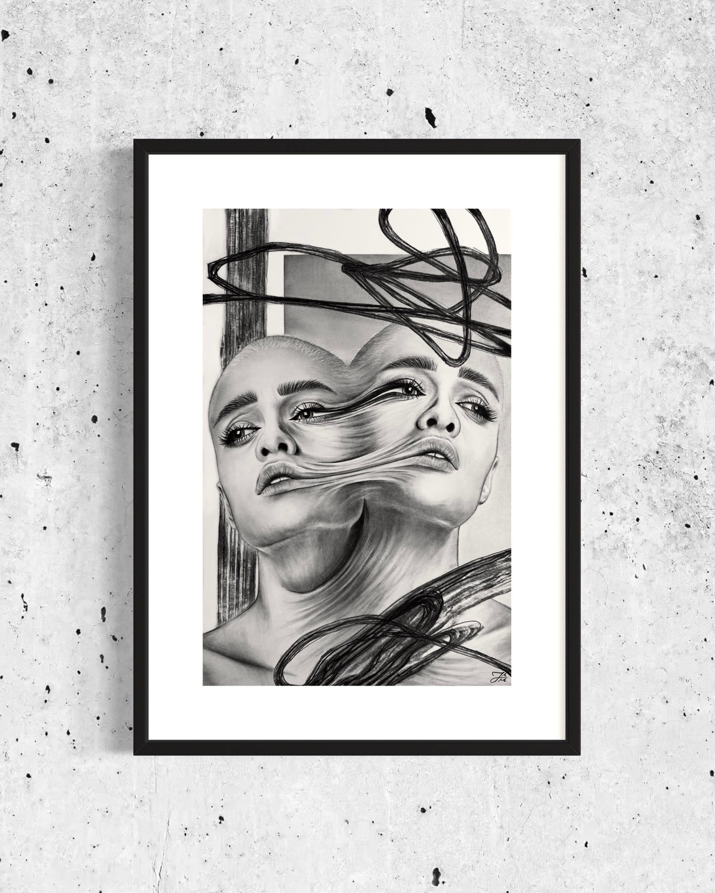 “Sunspots” Original Charcoal Drawing