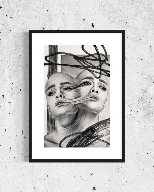 “Sunspots” Original Charcoal Drawing