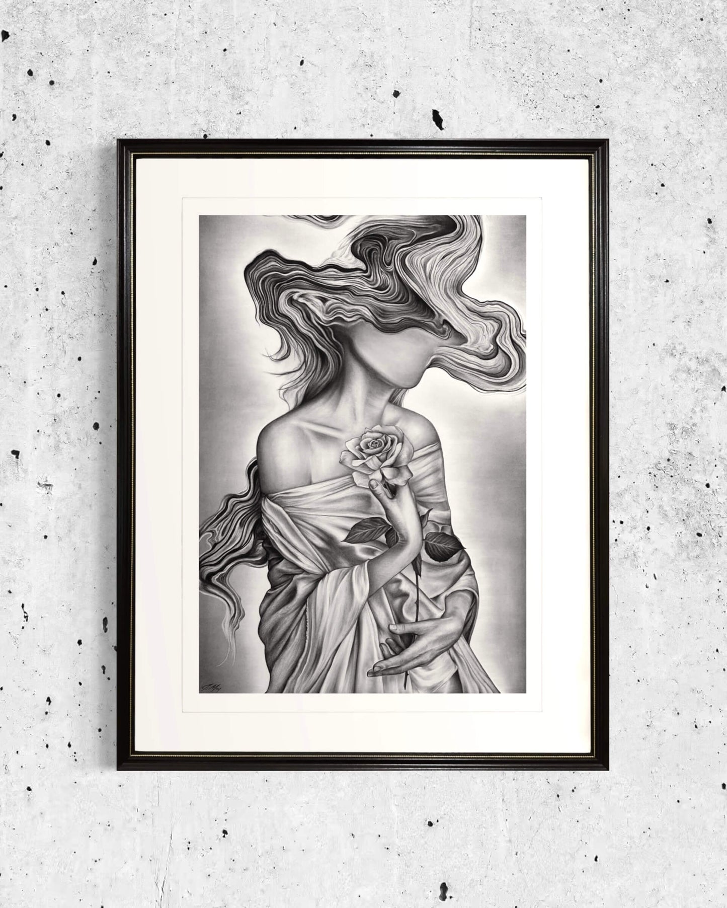 “Daydreamer” Original Charcoal Drawing