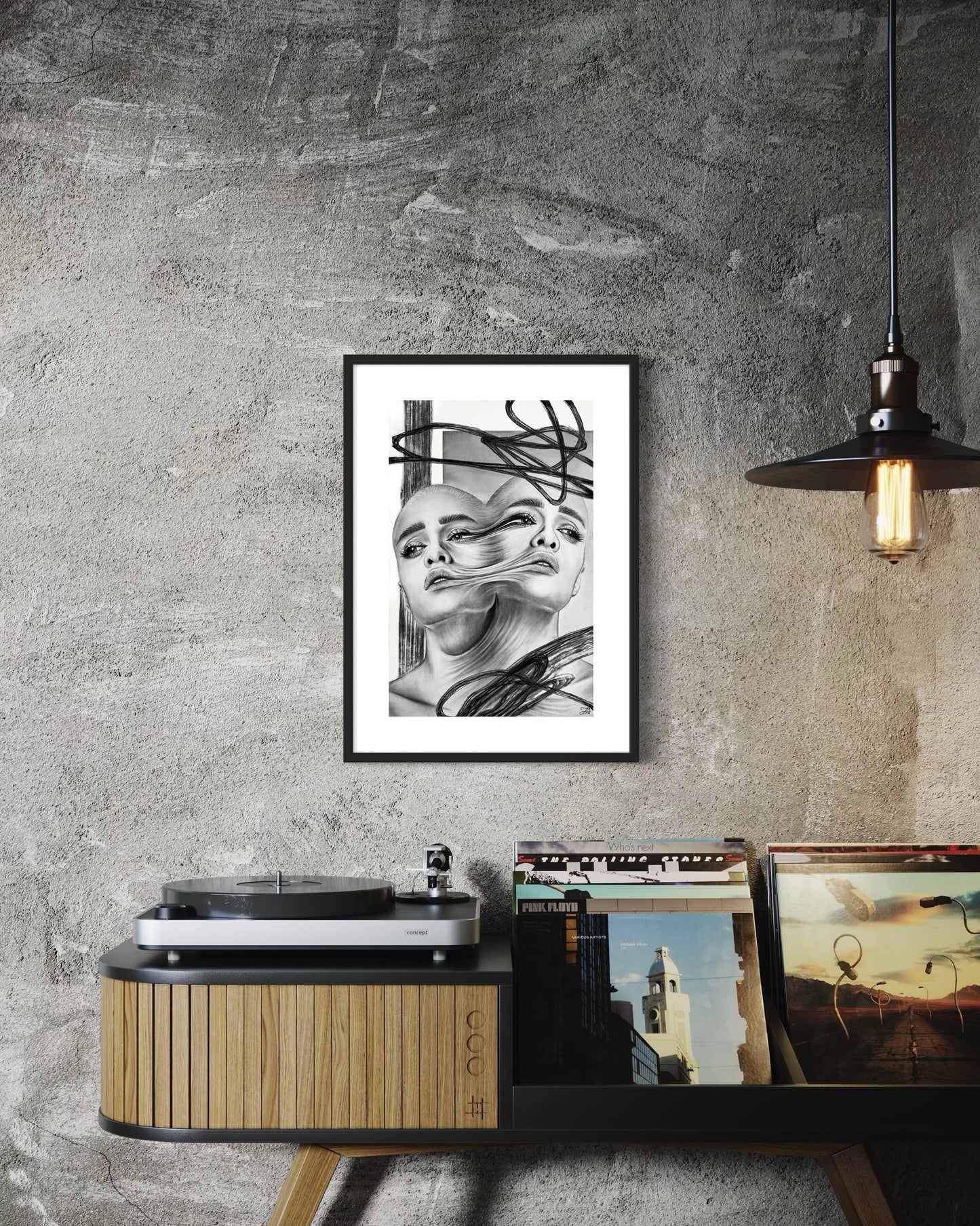 “Sunspots” Original Charcoal Drawing