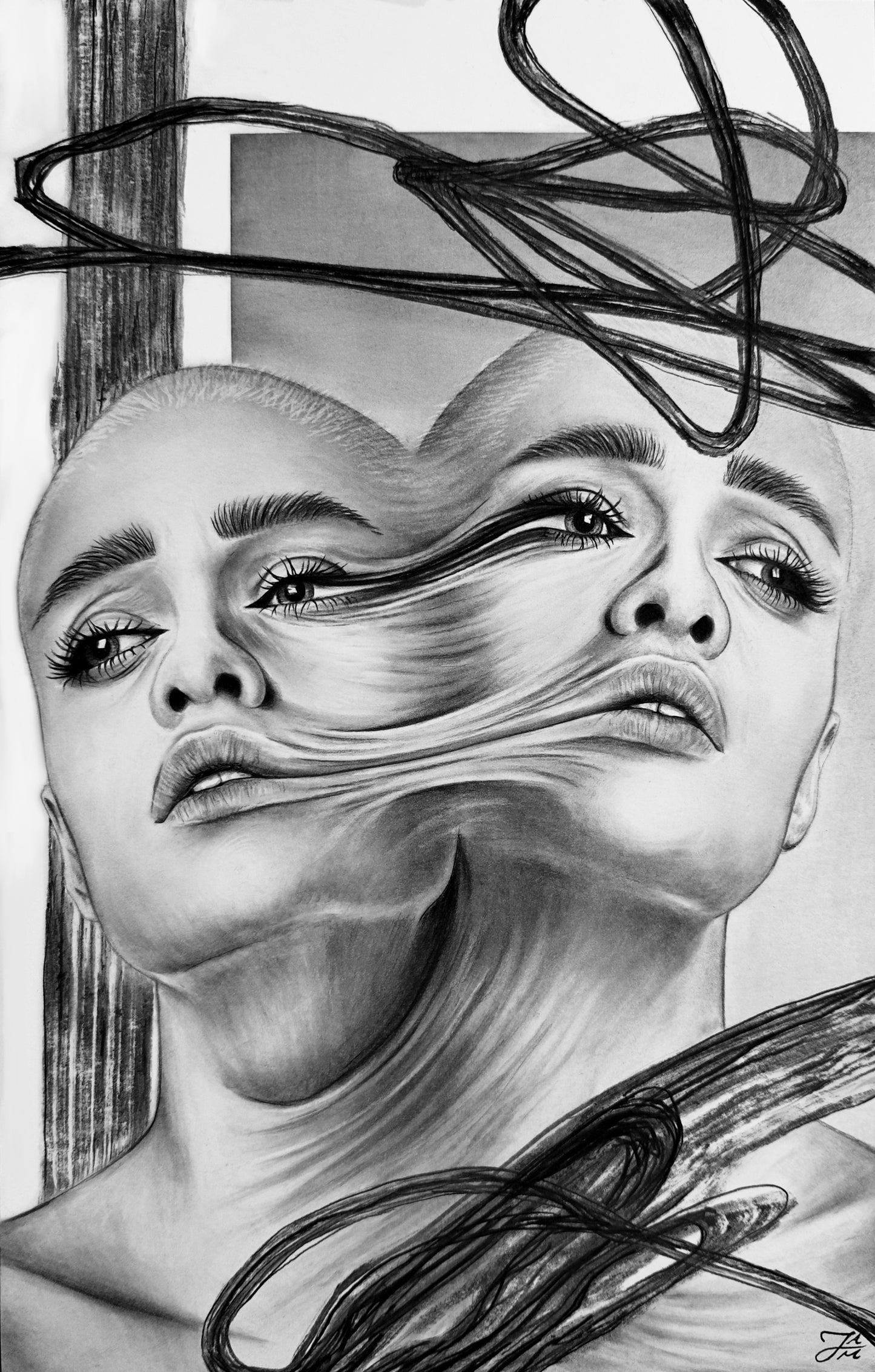 “Sunspots” Original Charcoal Drawing