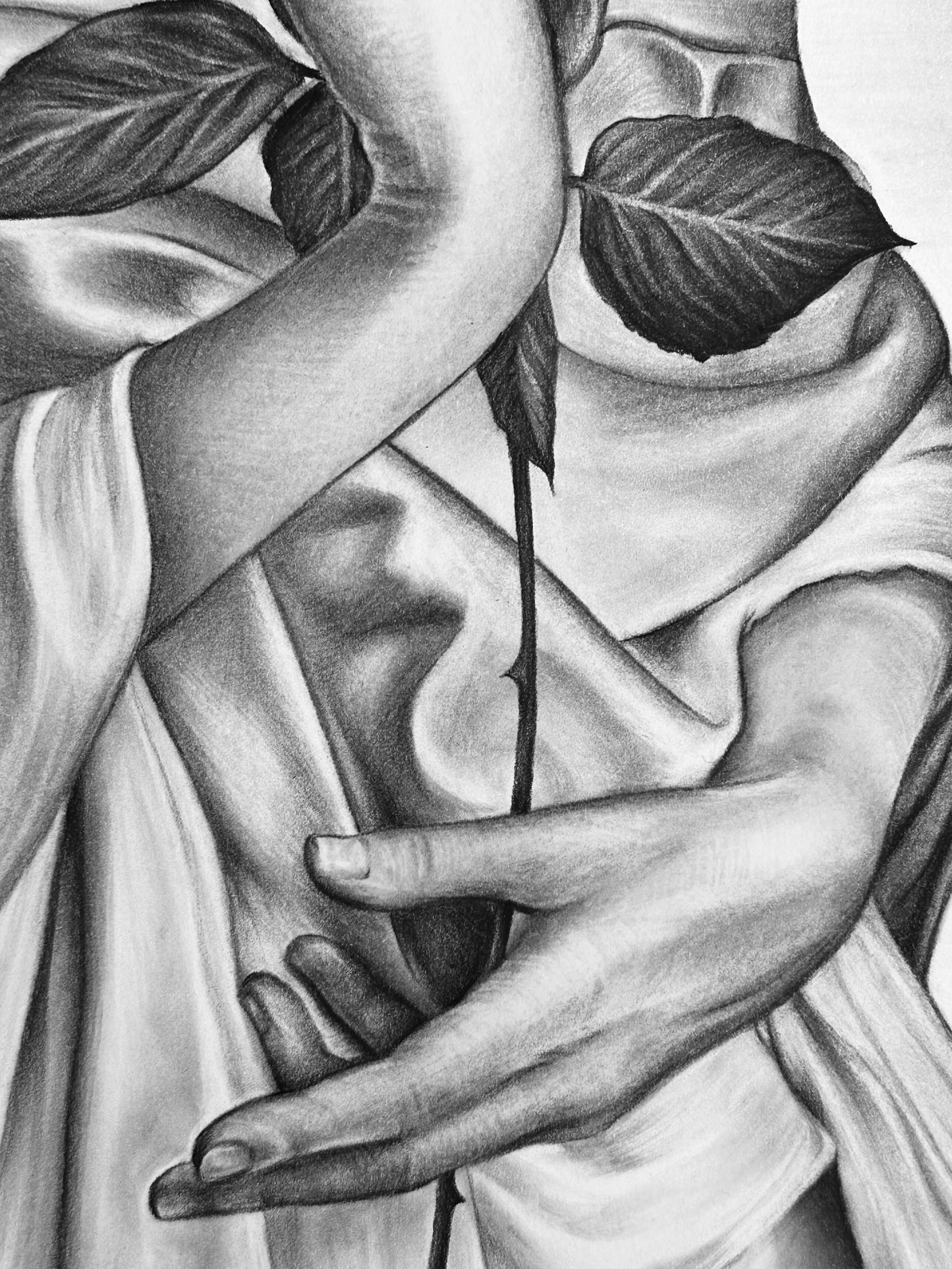 “Daydreamer” Original Charcoal Drawing