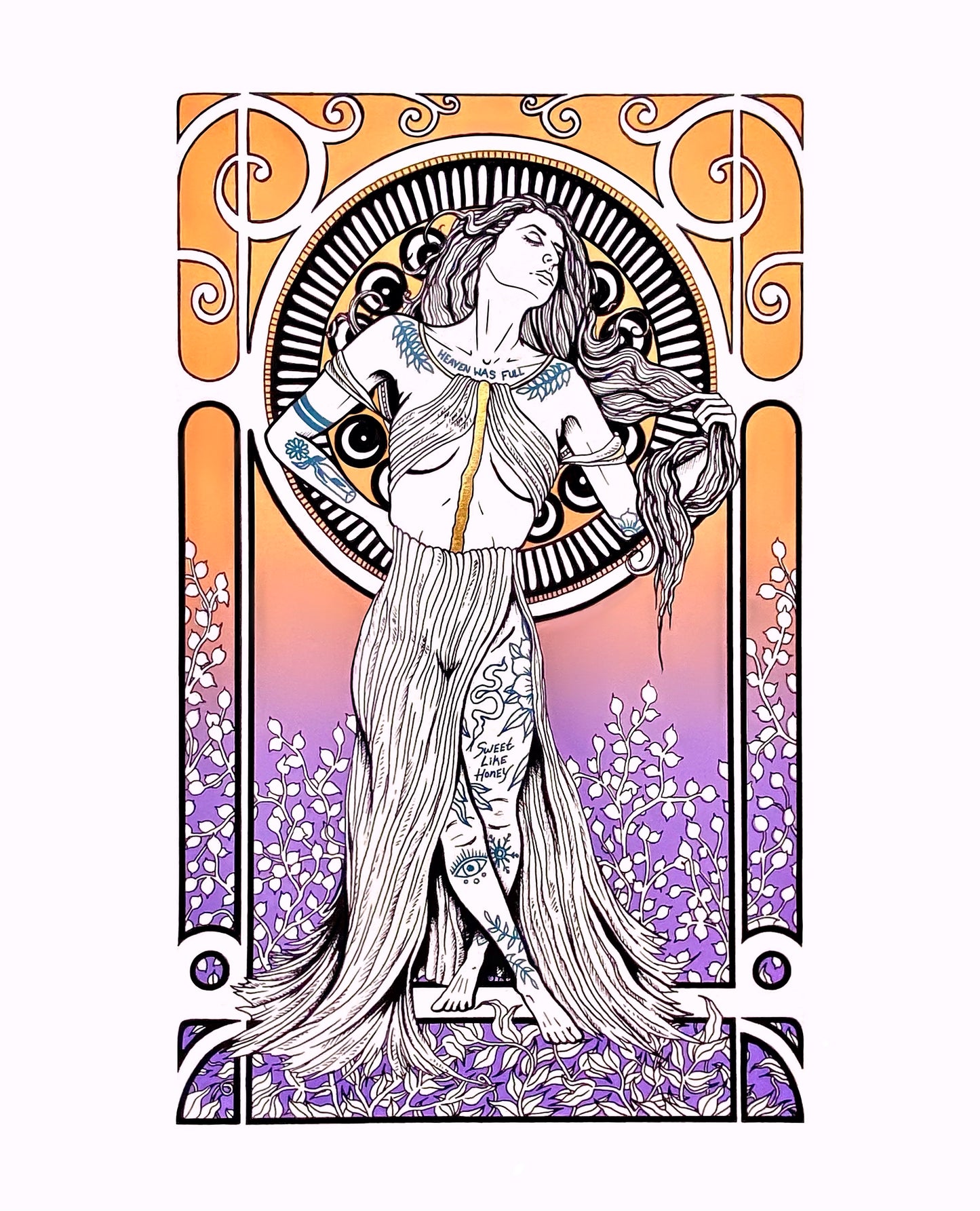 “Behind the Mask Another Mask” Silkscreen Print